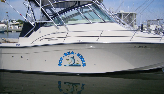 Boat Lettering in Delaware & Maryland, Rogers Sign